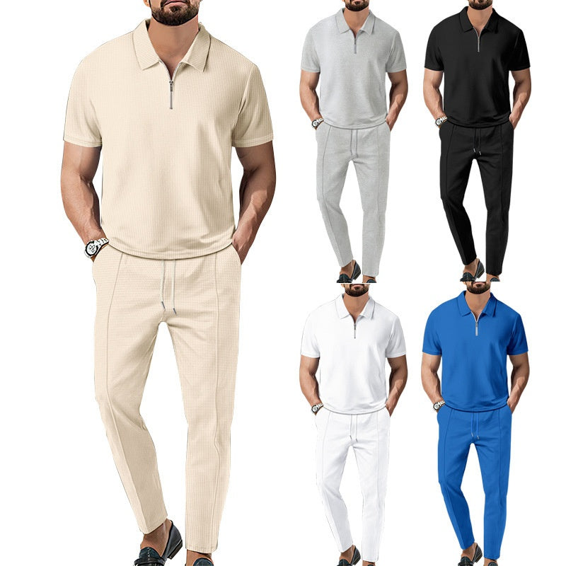 Men's Short-Polo Shirt and Pants Set