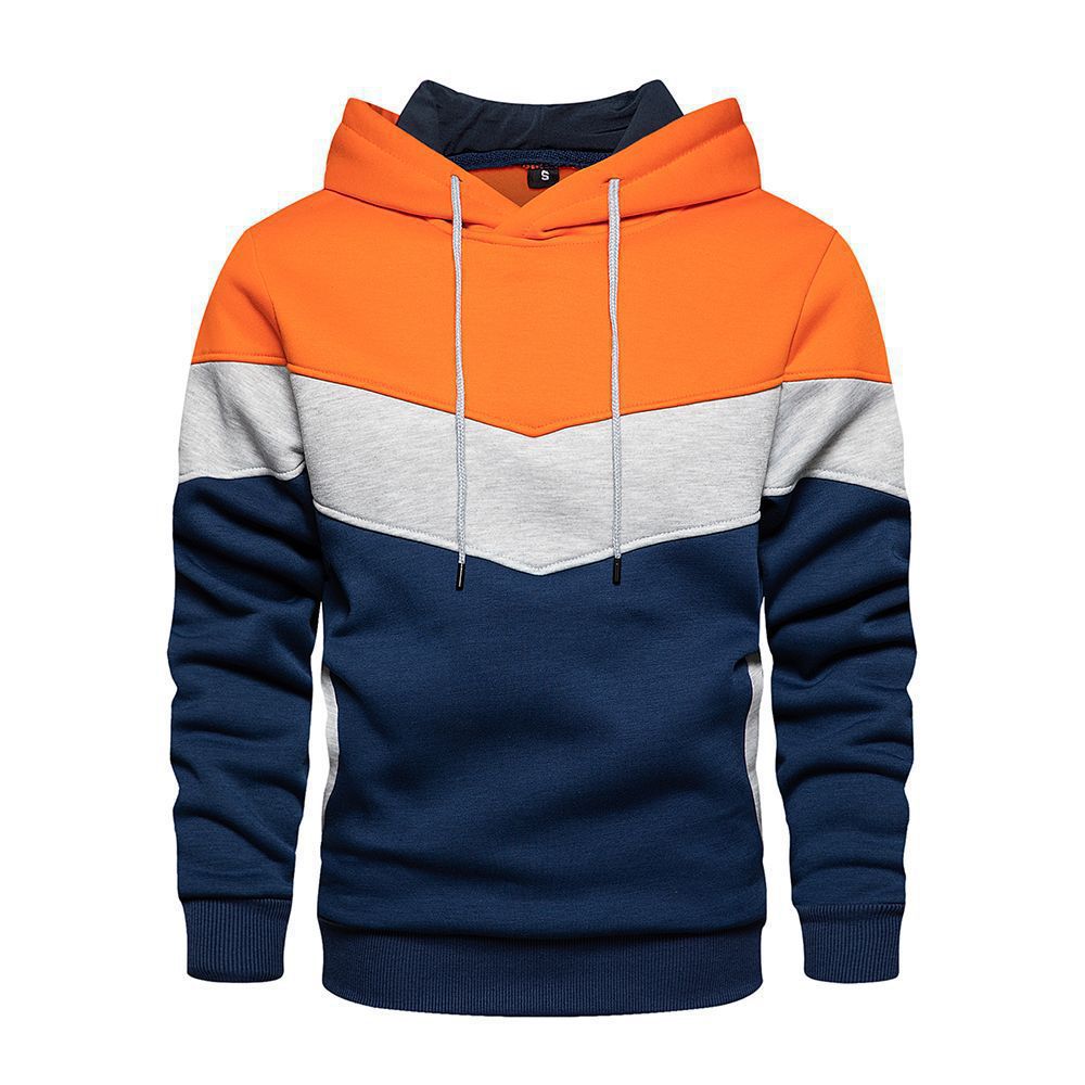 🌈 Men’s Color-Block Chevron Hoodie
