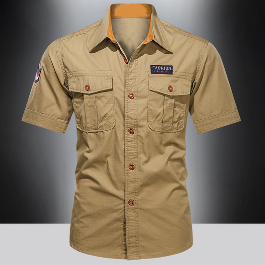 Men's Classic Fit Short Sleeve Casual Shirt