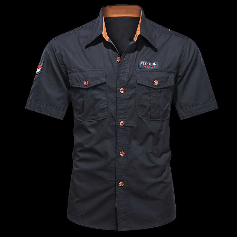 Men's Classic Fit Short Sleeve Casual Shirt