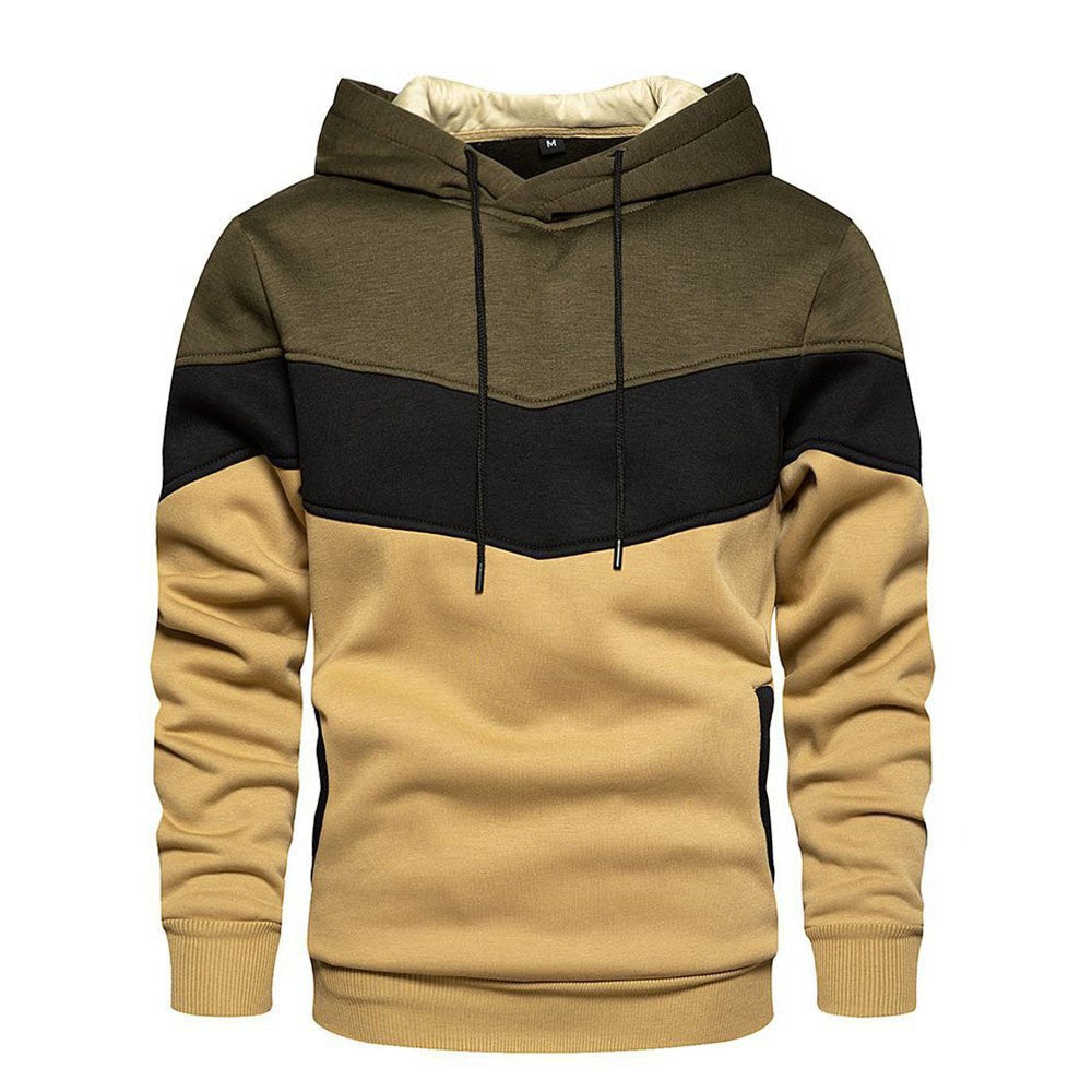 🌈 Men’s Color-Block Chevron Hoodie