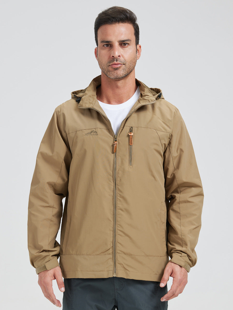 Water-Resistant Hooded Outdoor Jacket 🚴‍♀️