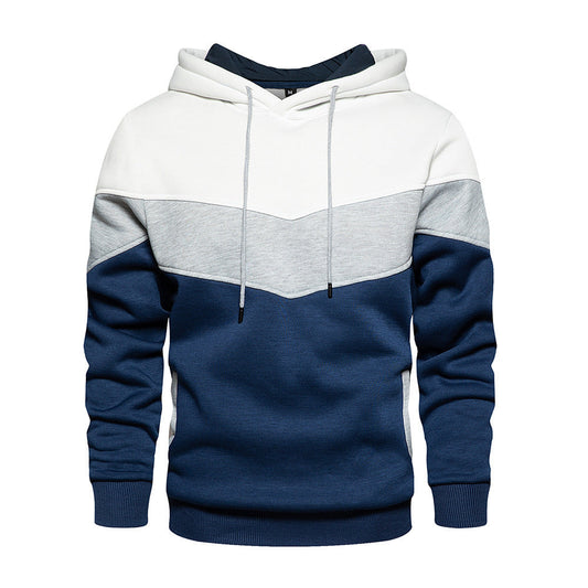 🌈 Men’s Color-Block Chevron Hoodie