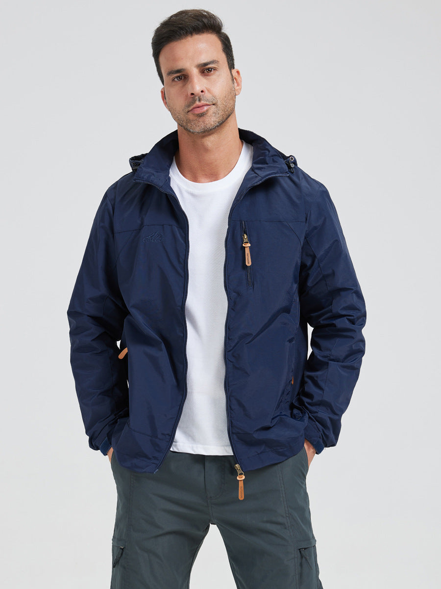 Water-Resistant Hooded Outdoor Jacket 🚴‍♀️