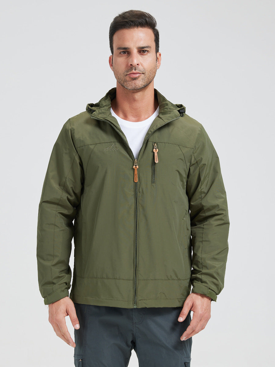 Water-Resistant Hooded Outdoor Jacket 🚴‍♀️
