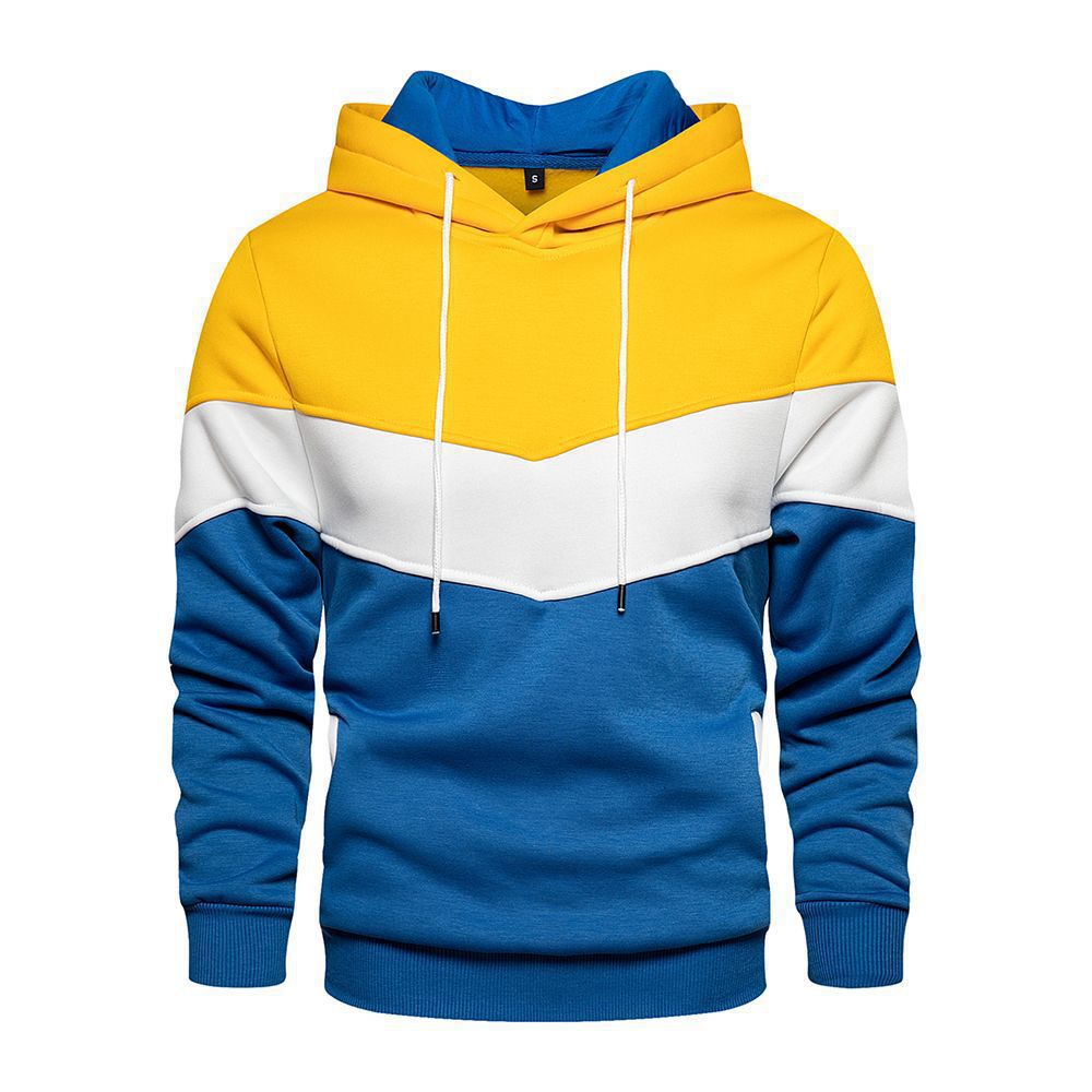 🌈 Men’s Color-Block Chevron Hoodie