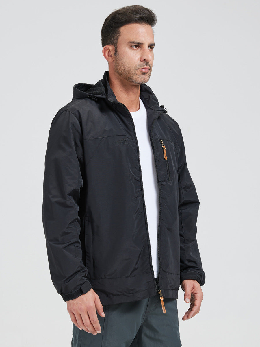 Water-Resistant Hooded Outdoor Jacket 🚴‍♀️