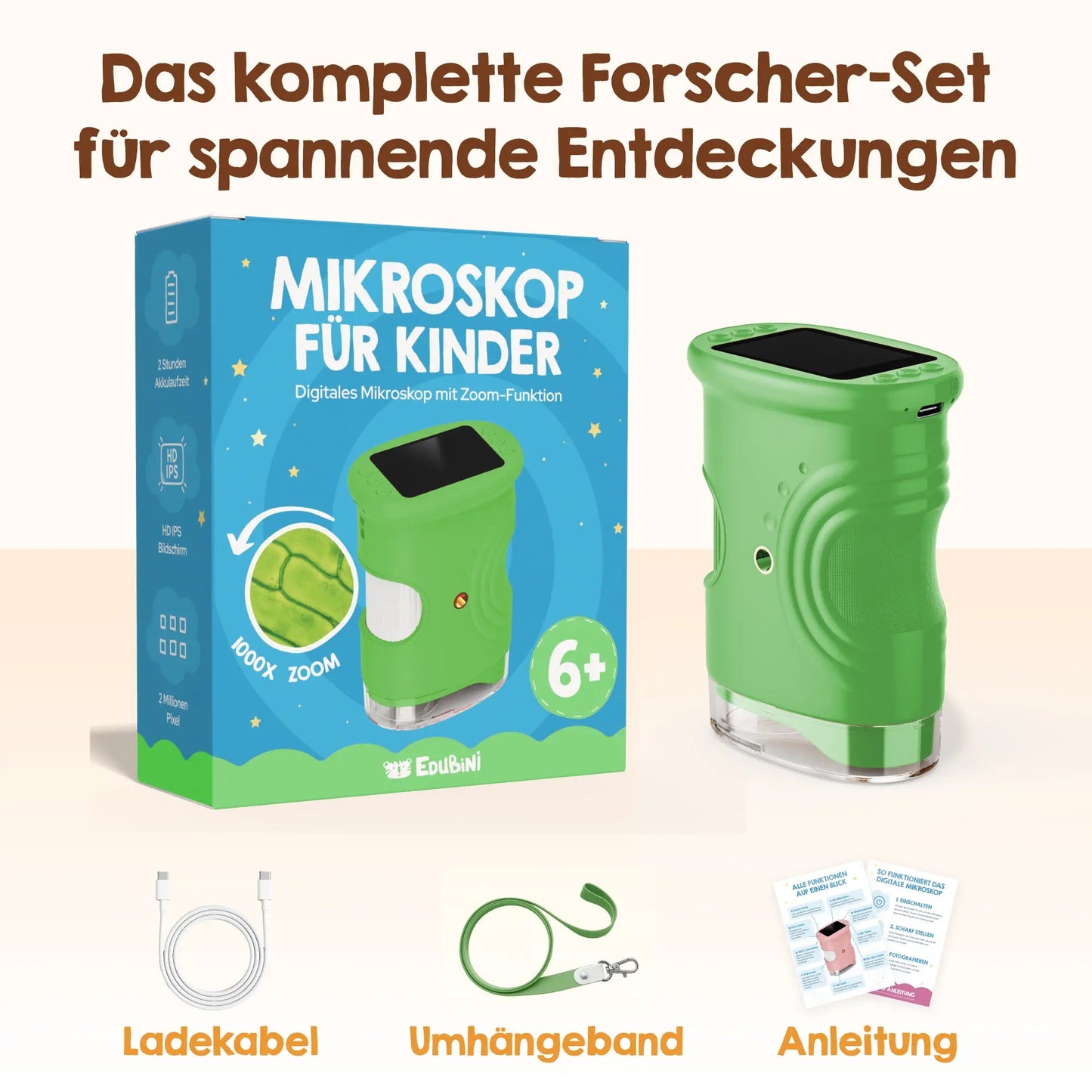 Abenteuer-Mikroskop (Geschenk-Starterset)