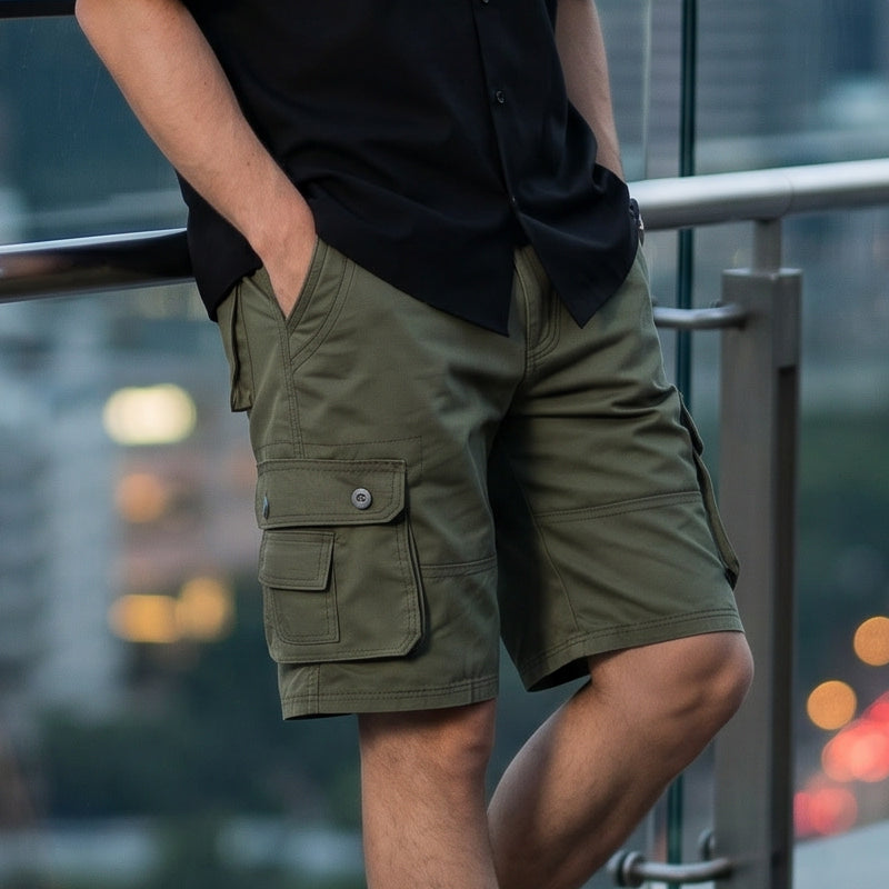 Men's Outdoor Cargo Shorts – Multi-Pocket & Breathable