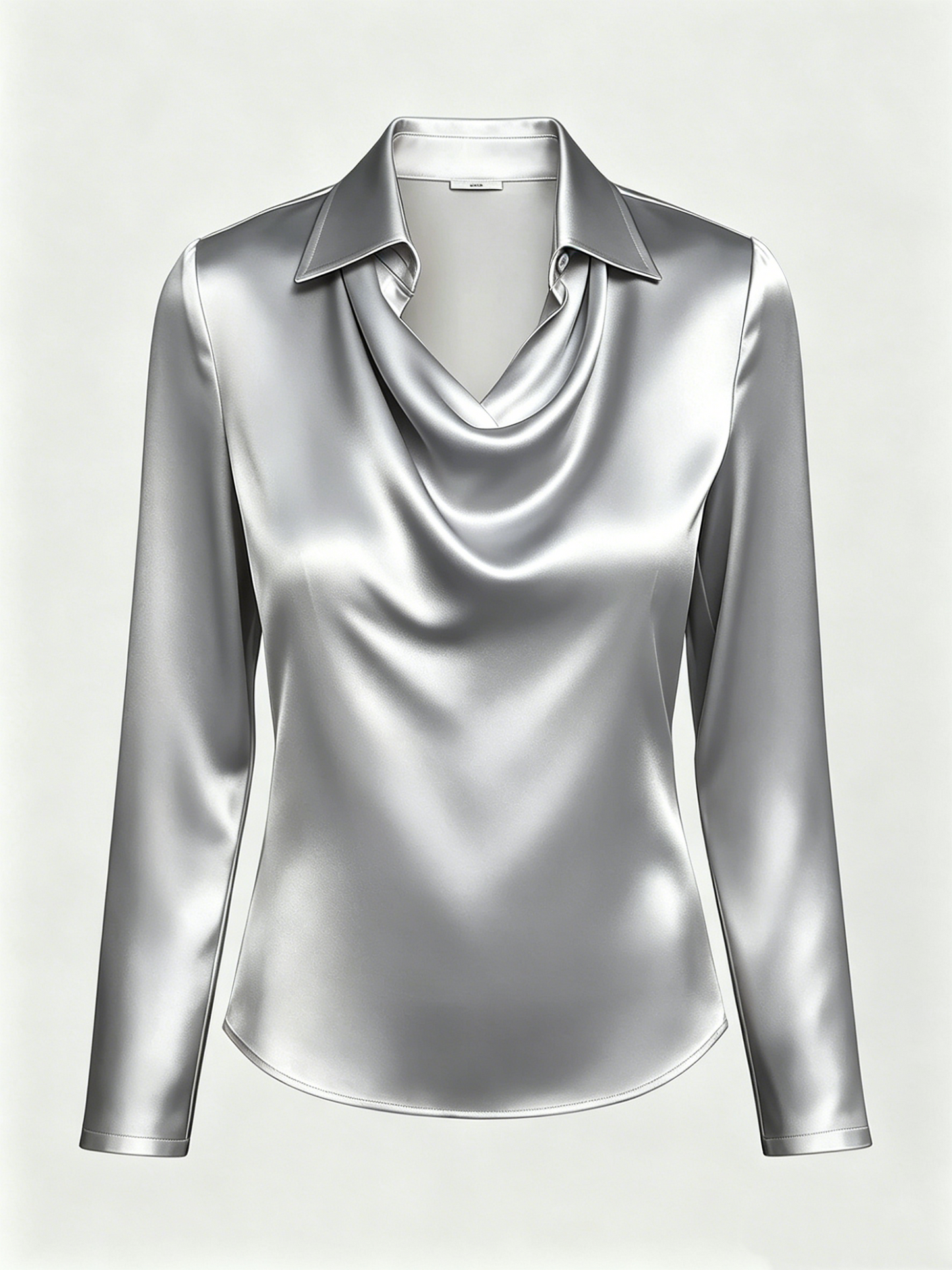 Women's Comfortable and Breathable Satin Long-Sleeve Shirt