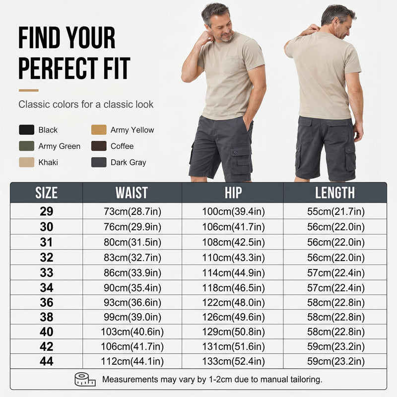 Men's Outdoor Cargo Shorts – Multi-Pocket & Breathable