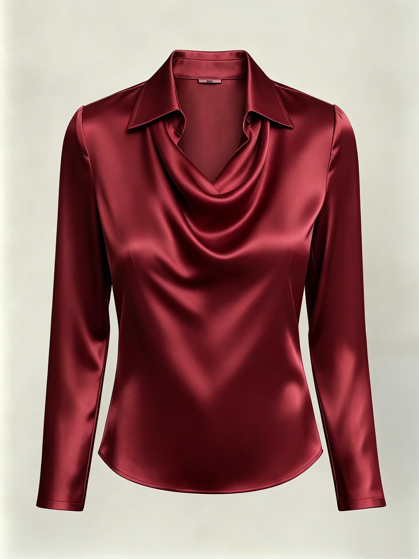 Women's Comfortable and Breathable Satin Long-Sleeve Shirt
