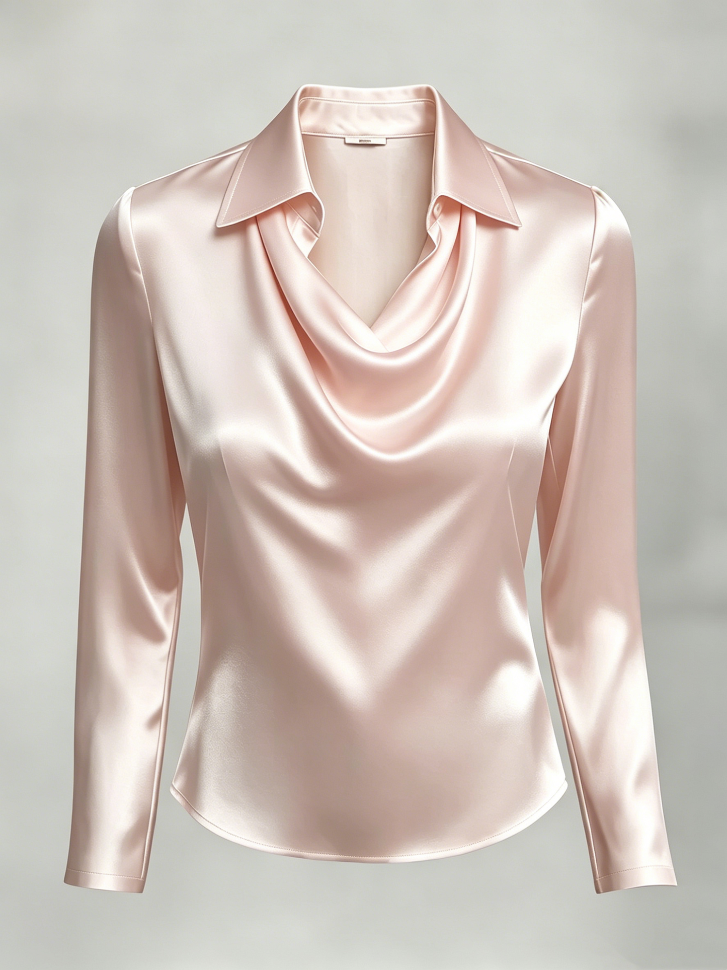 Women's Comfortable and Breathable Satin Long-Sleeve Shirt