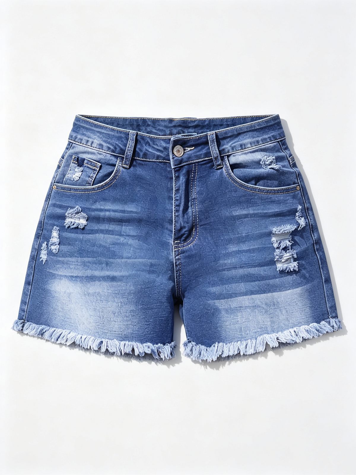 Women's Butt-Lifting Ripped Denim Shorts