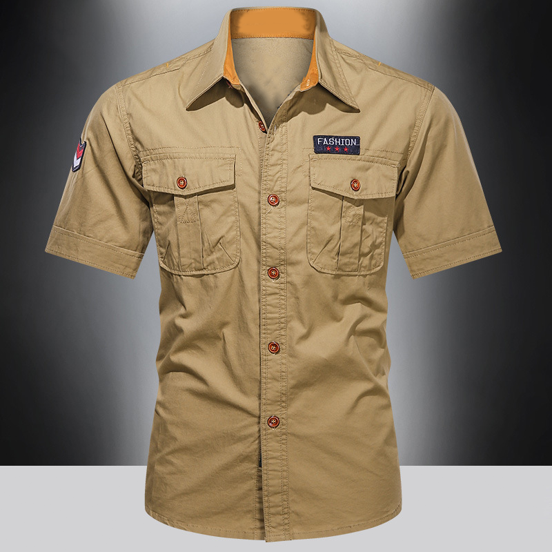 Men's Classic Fit Short Sleeve Casual Shirt