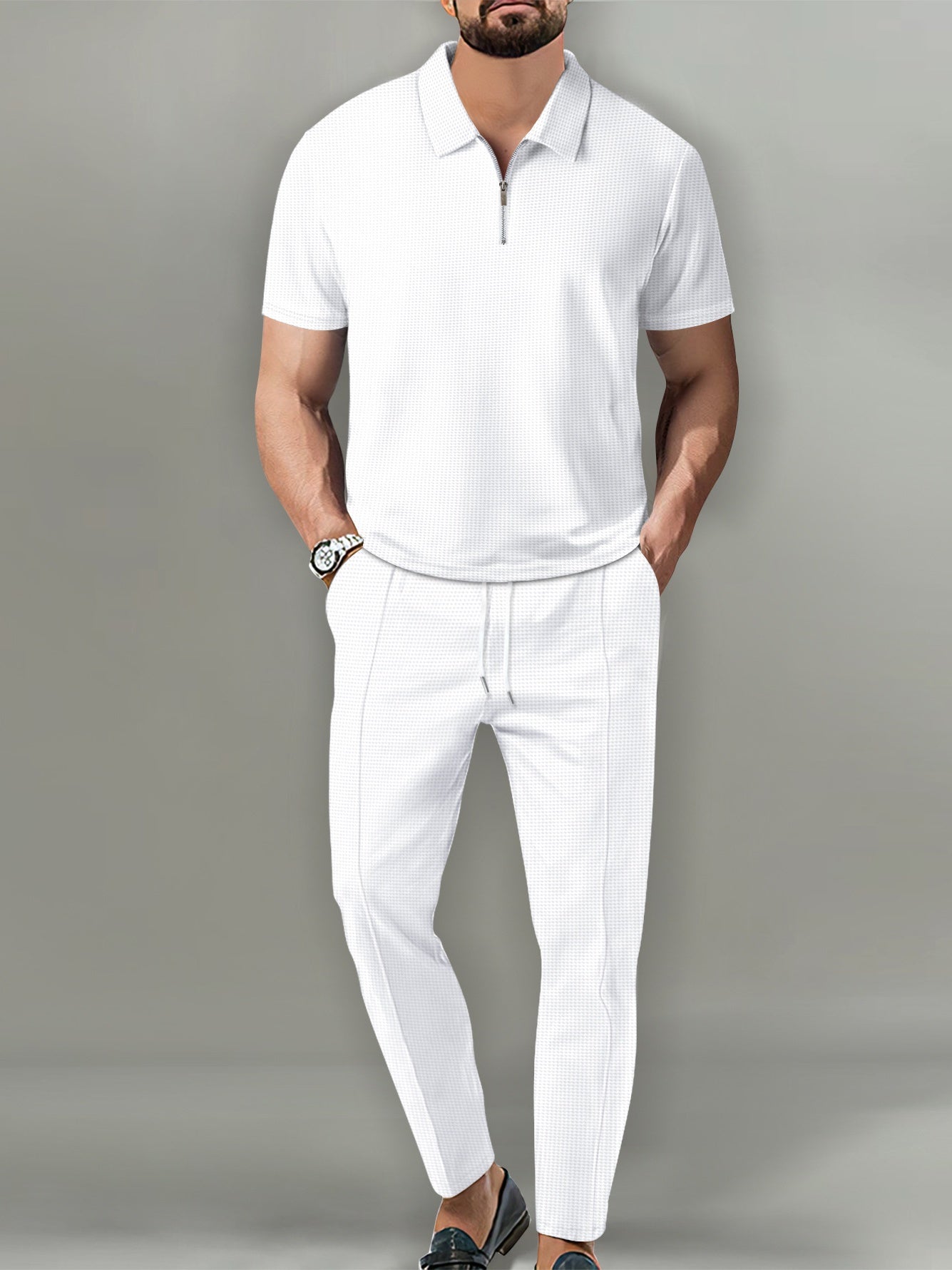 Men's Short-Polo Shirt and Pants Set