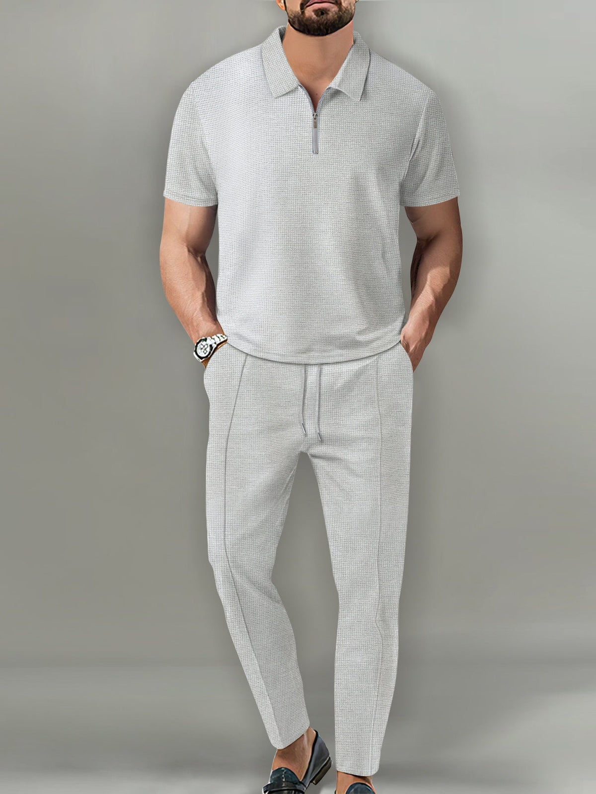 Men's Short-Polo Shirt and Pants Set