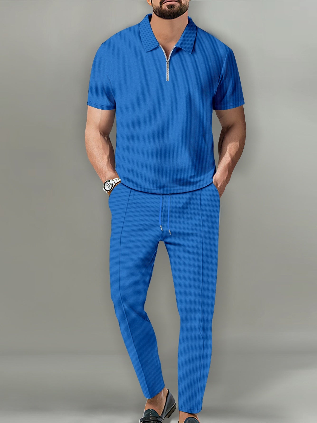 Men's Short-Polo Shirt and Pants Set
