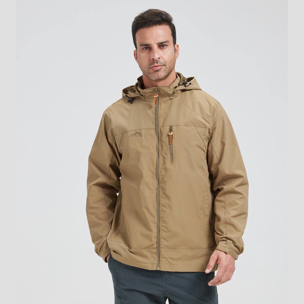 Water-Resistant Hooded Outdoor Jacket 🚴‍♀️