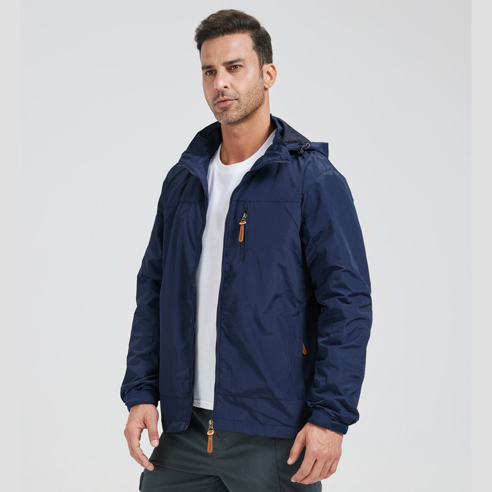 Water-Resistant Hooded Outdoor Jacket 🚴‍♀️