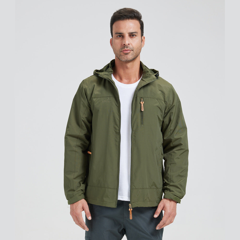 Water-Resistant Hooded Outdoor Jacket 🚴‍♀️