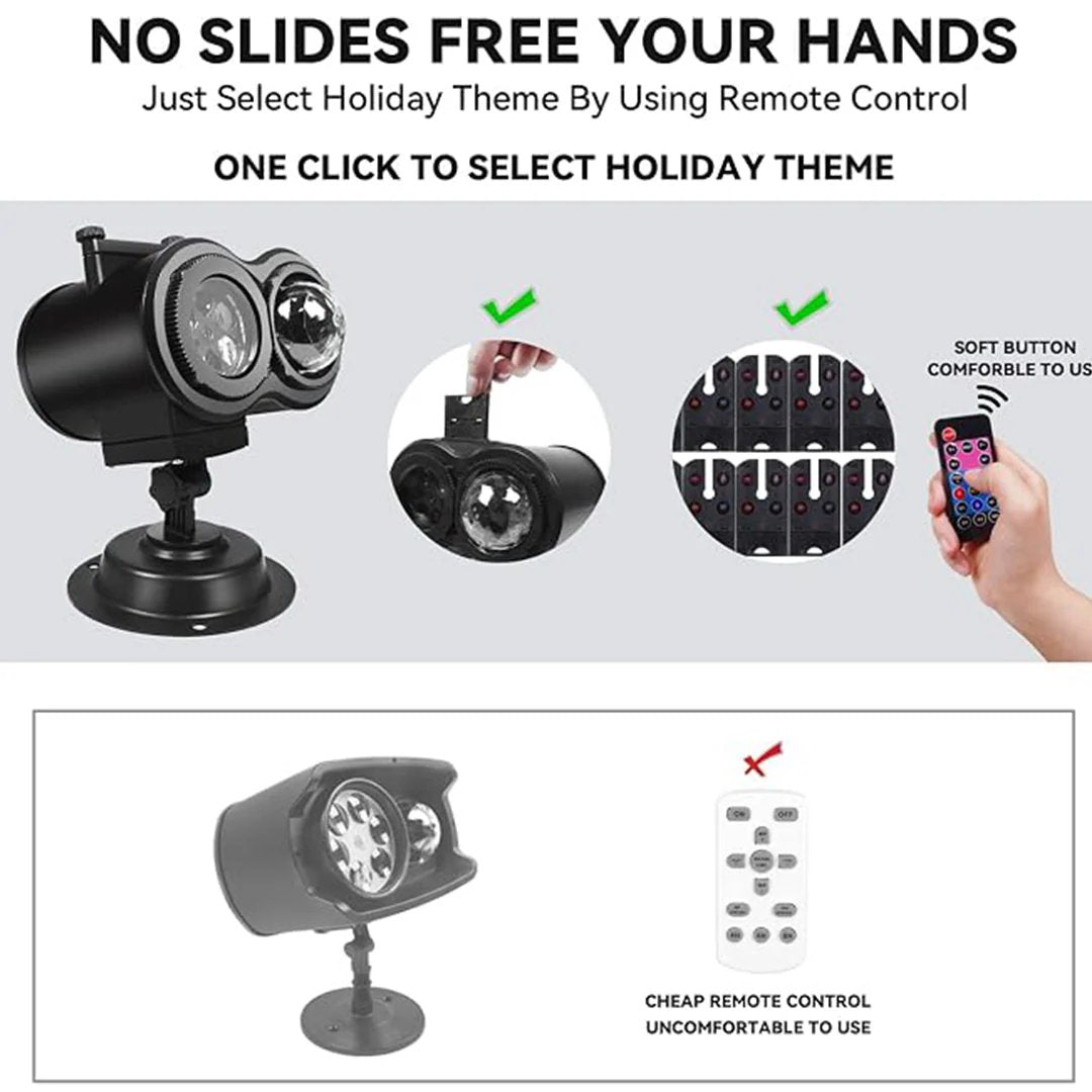 Halloween HD Projector—Features 10 unique spooky designs and can project a giant 32-foot image