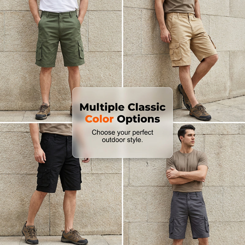 Men's Outdoor Cargo Shorts – Multi-Pocket & Breathable