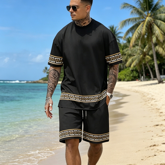 Breathable Crew Neck Short Sleeve & Shorts Set