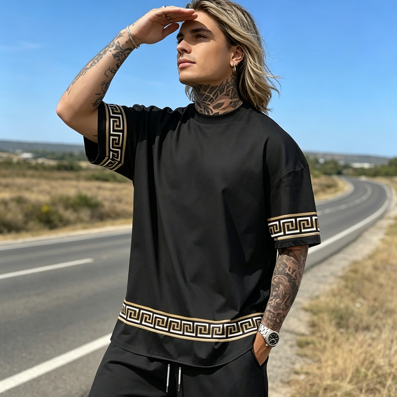 Breathable Crew Neck Short Sleeve & Shorts Set