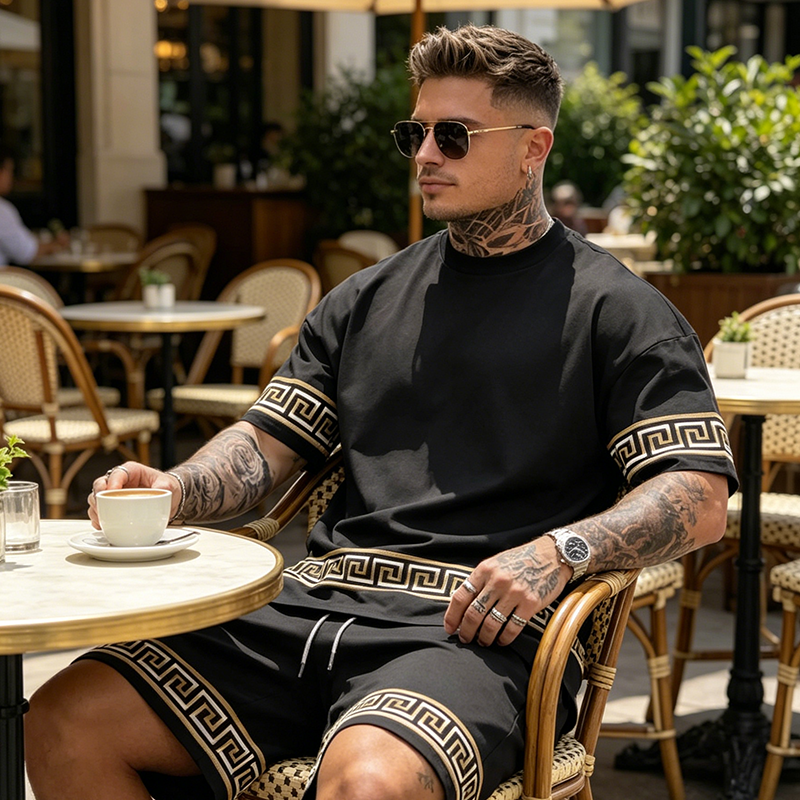 Breathable Crew Neck Short Sleeve & Shorts Set