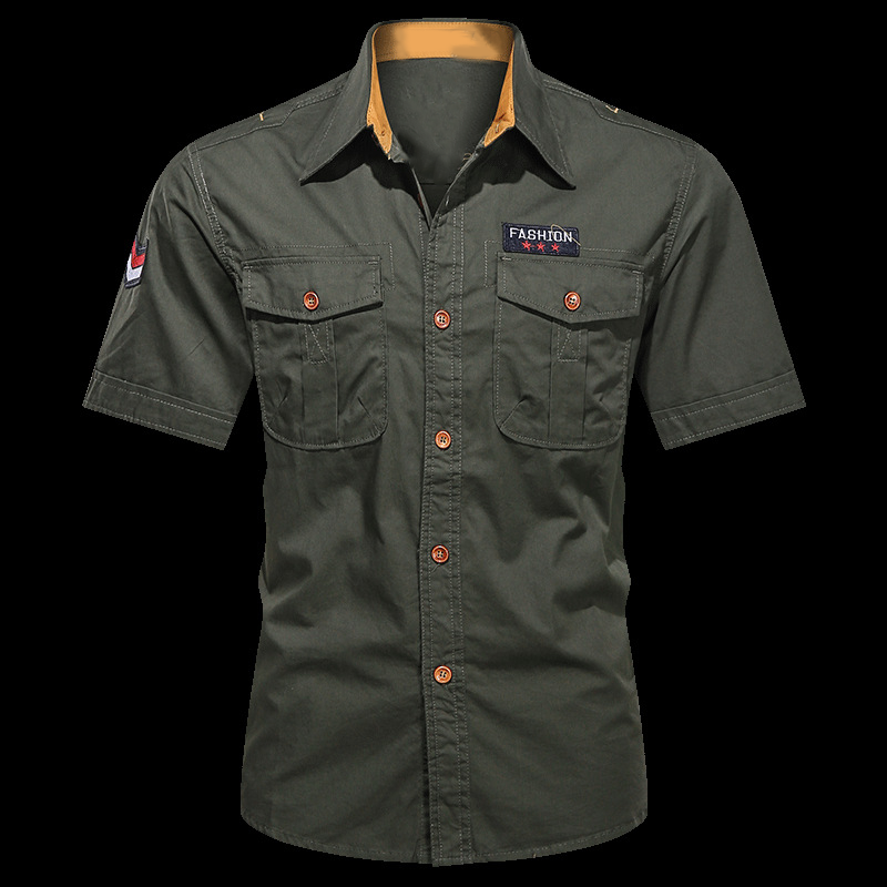 Men's Classic Fit Short Sleeve Casual Shirt